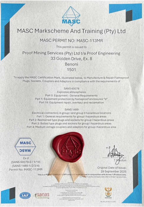 MASC Certificate 
